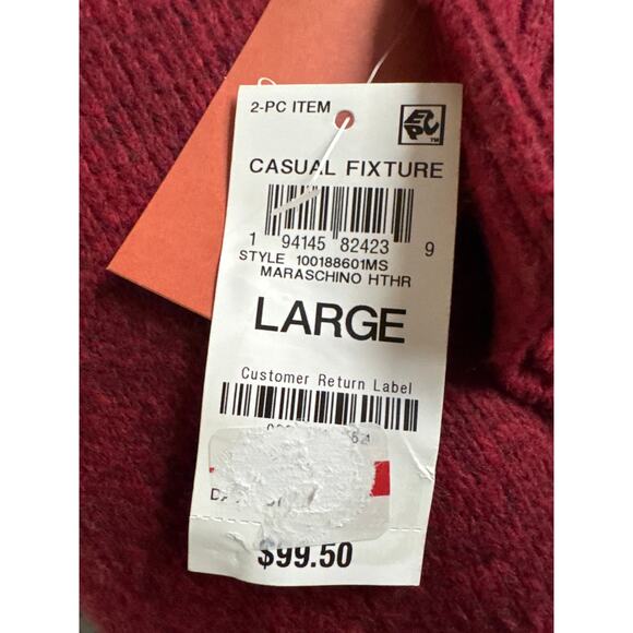 State of Day Women's Size Large Maraschino Red Fleece Pajama Set  Lounge - Picture 6 of 8